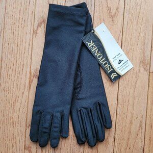 Isotoner Gloves One Size Stretch Fit Black Gloves